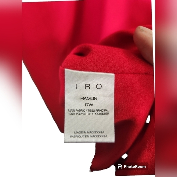 IRO Hamlin Dress in Grenadine. Size 8US/40FR. Asymmetric, Bold, Sexy - Picture 6 of 6